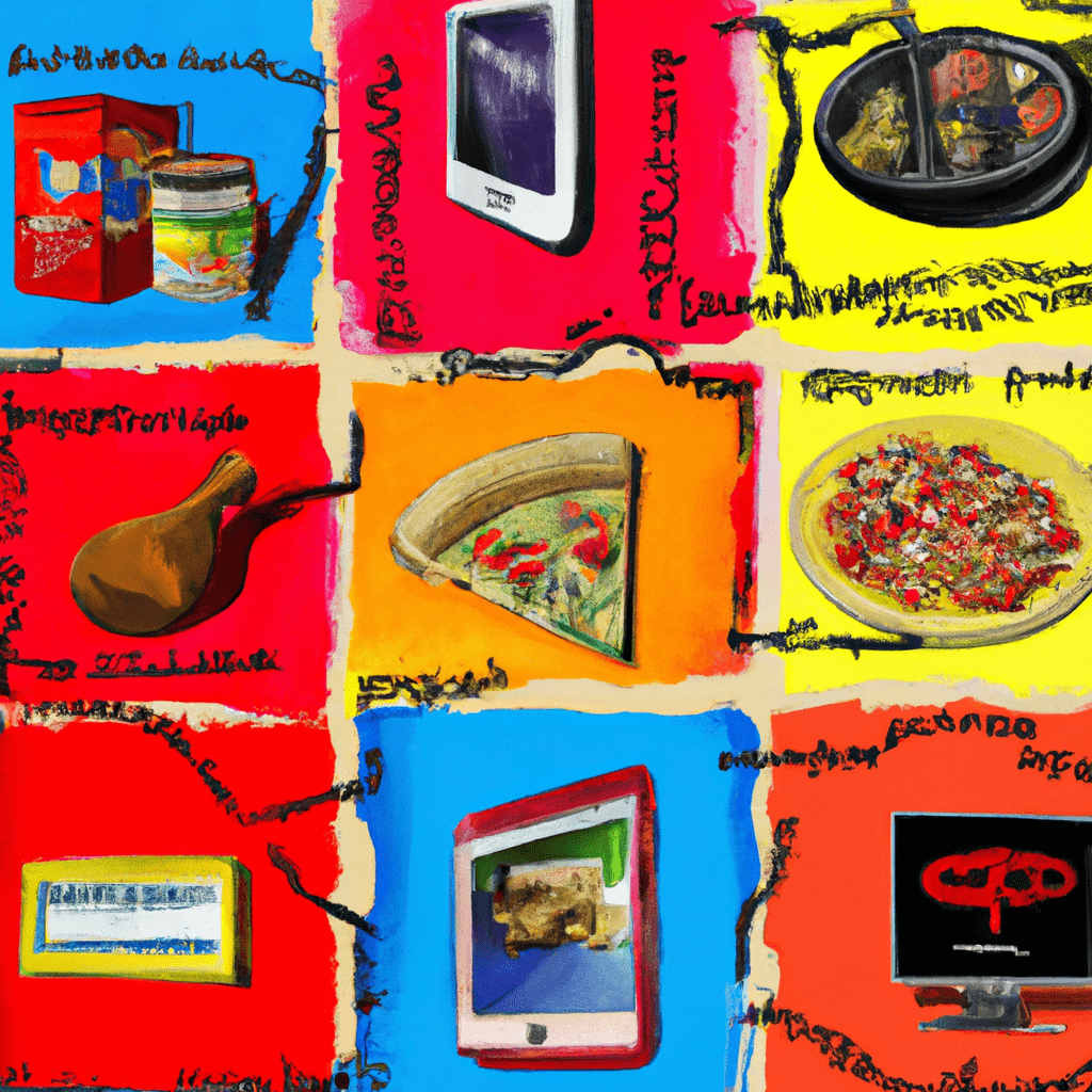 A collage of advertisements from various categories.