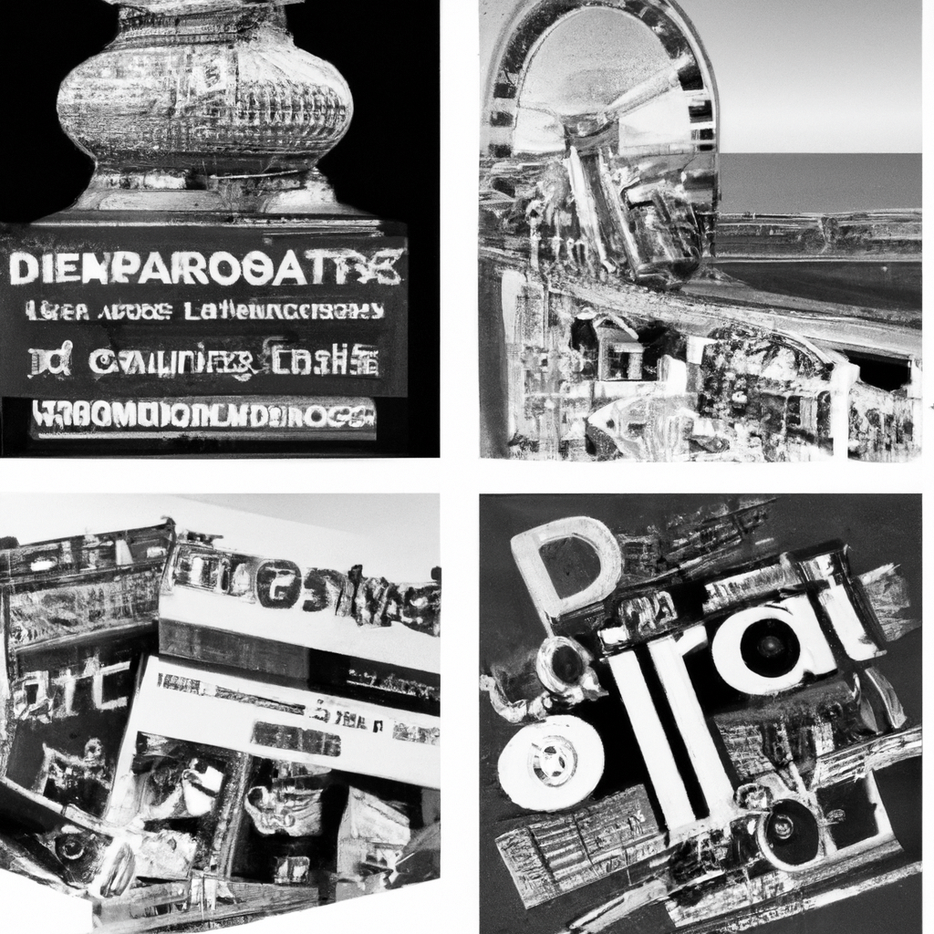 A collage of colorful advertisements promoting various products and services in the UK.
