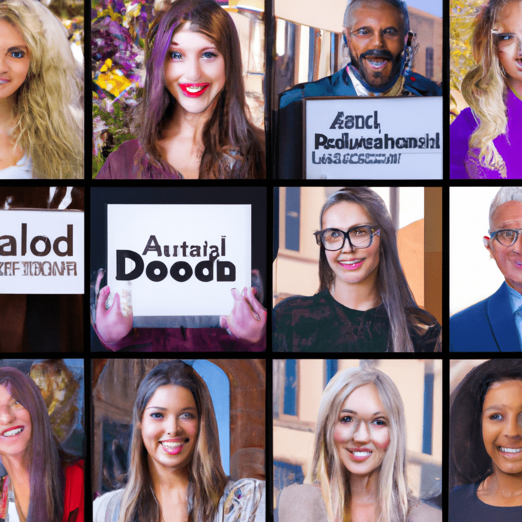 A collage of diverse people promoting their businesses through classified ads.