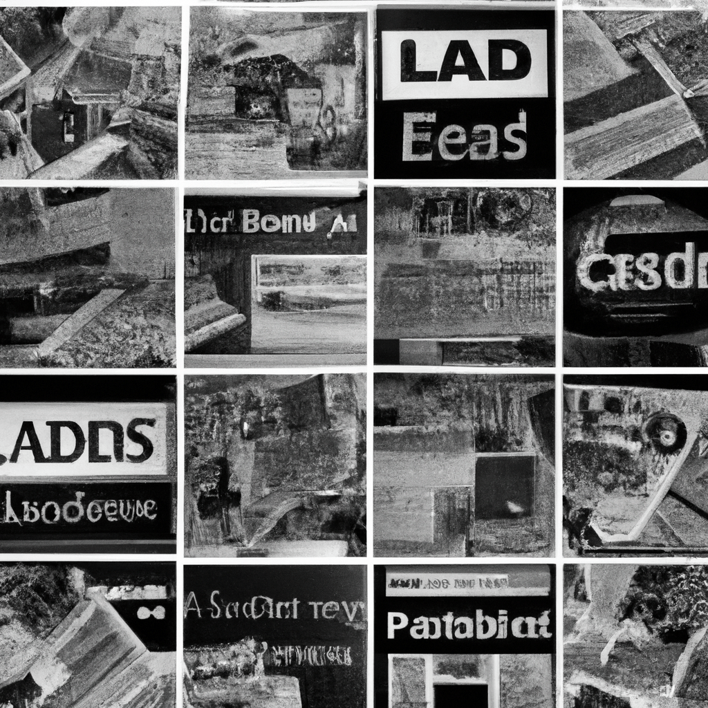 A collage of UK classified ads.