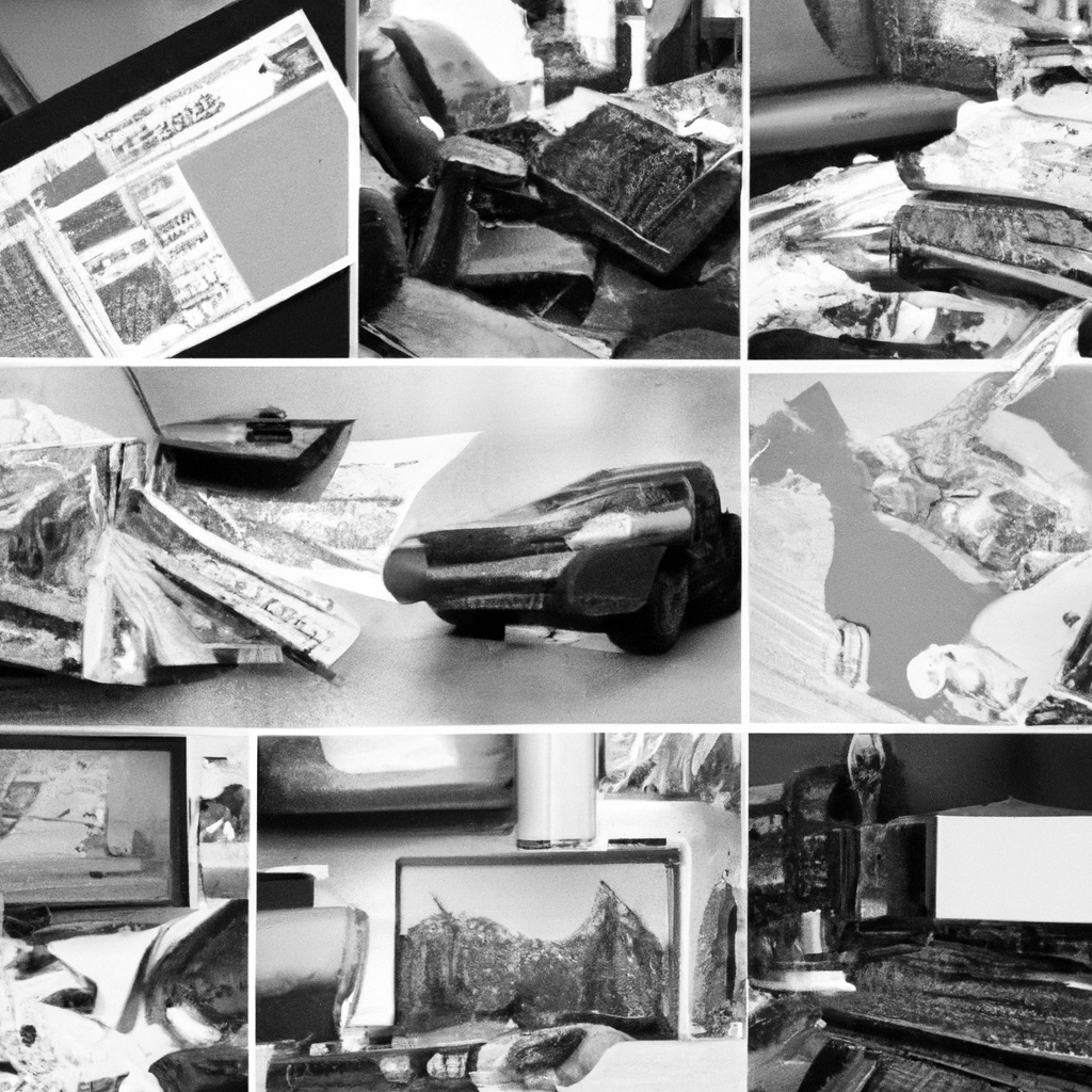 A collage of various items for sale, including a car, electronics, furniture, job postings, and rental properties, with a map of Canada in the background.