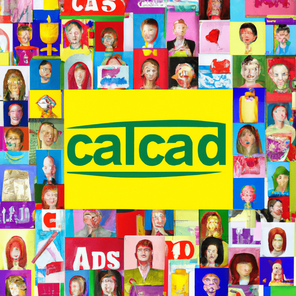 A colorful collage of classified ad logos.