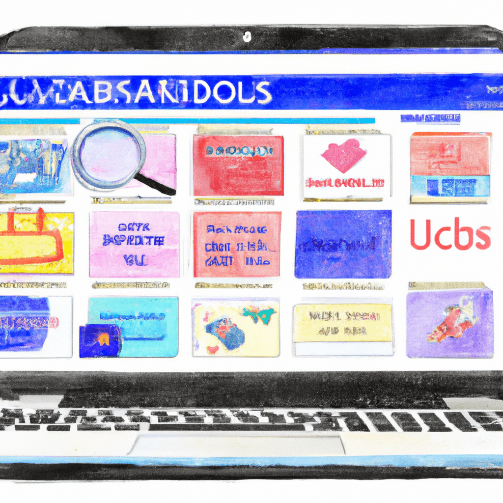 A laptop displaying a UK classifieds website with various ad categories.