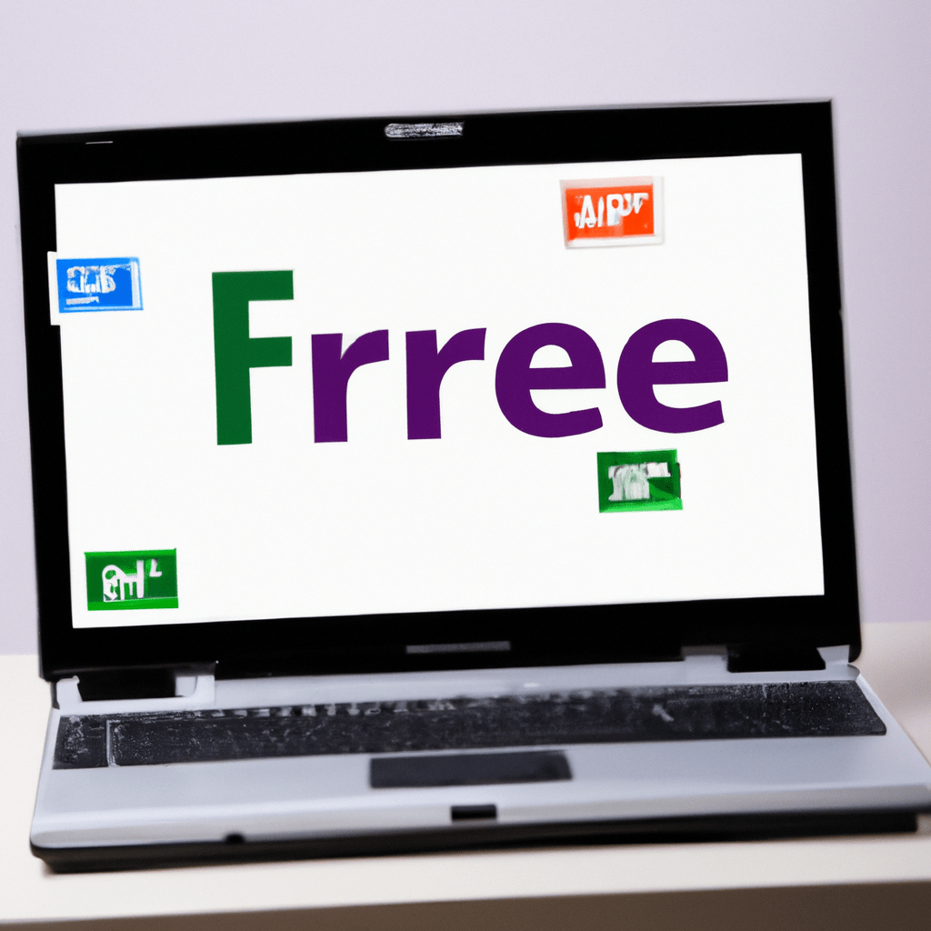 a laptop displaying various free adverti 1024x1024 70310471