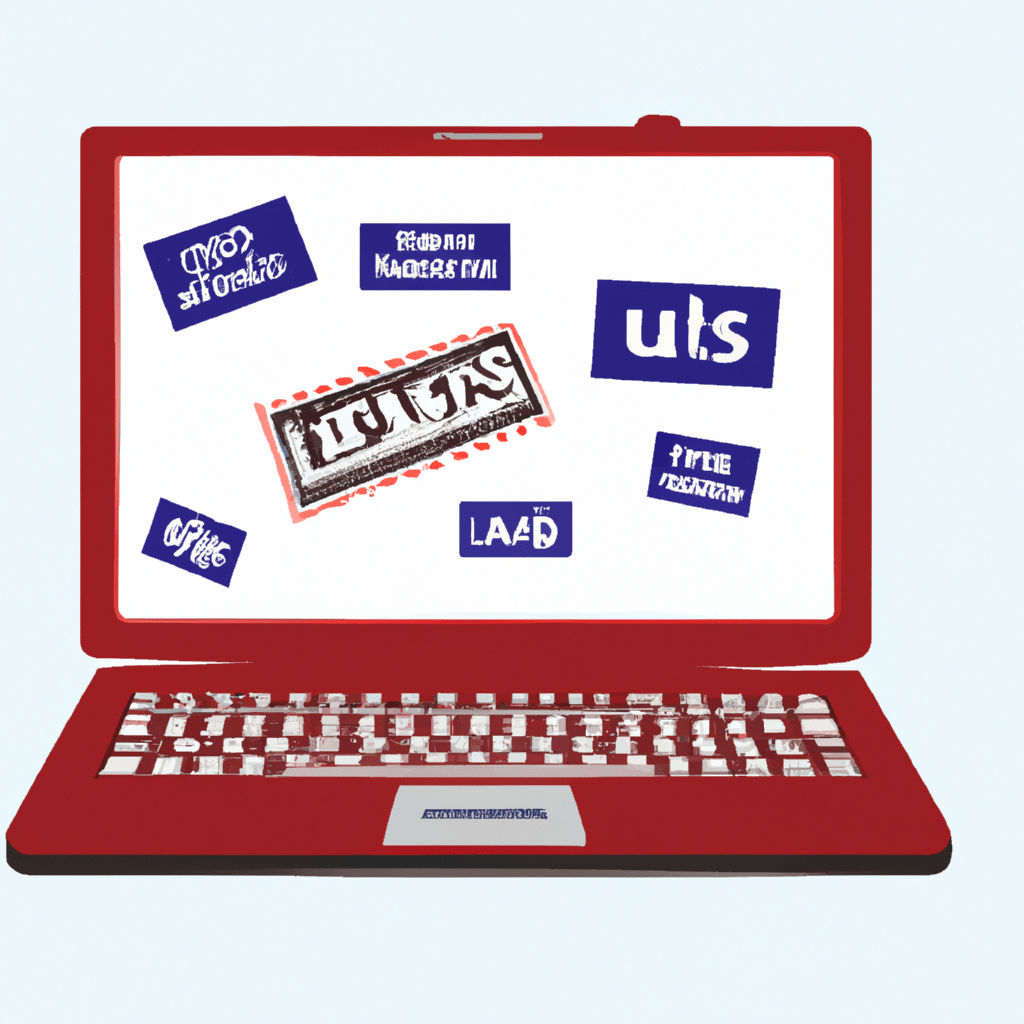 A laptop displaying various UK classified ads.