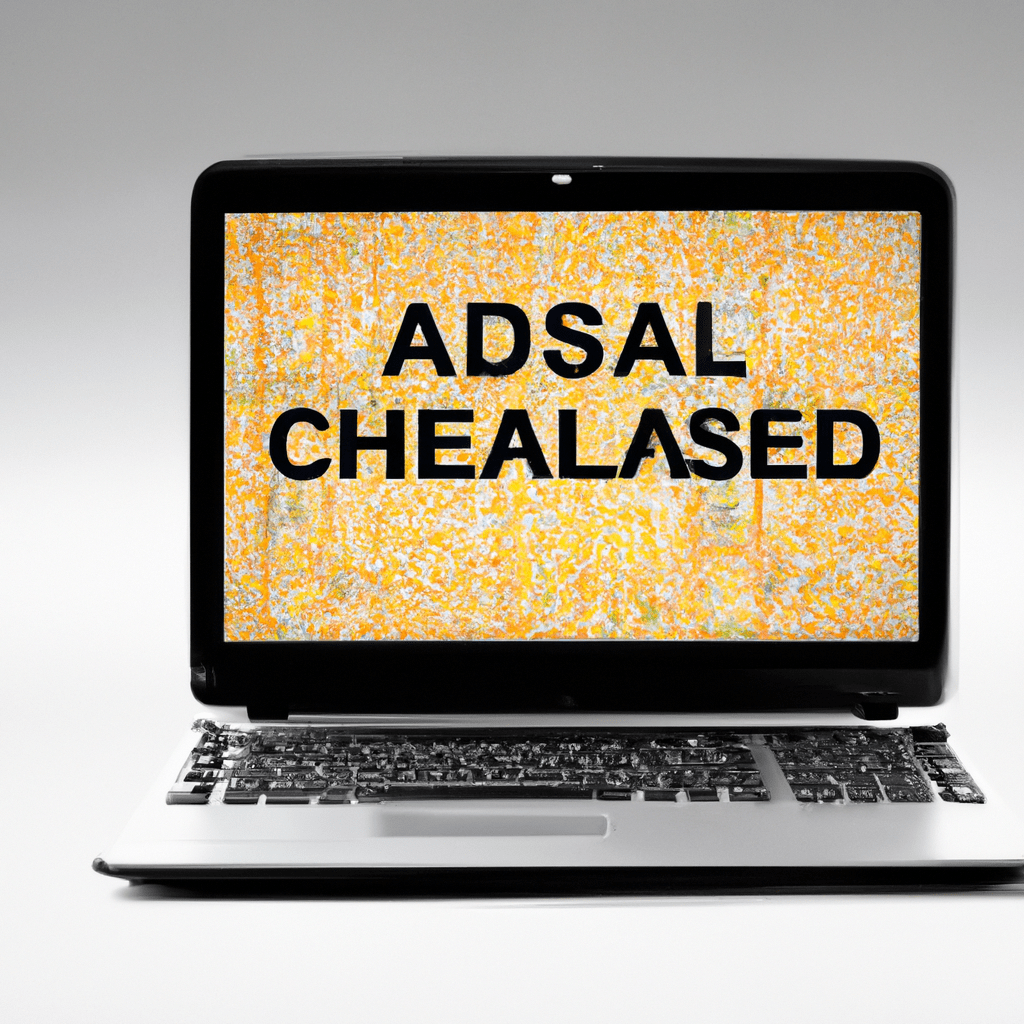 A laptop showing a classified ad website.