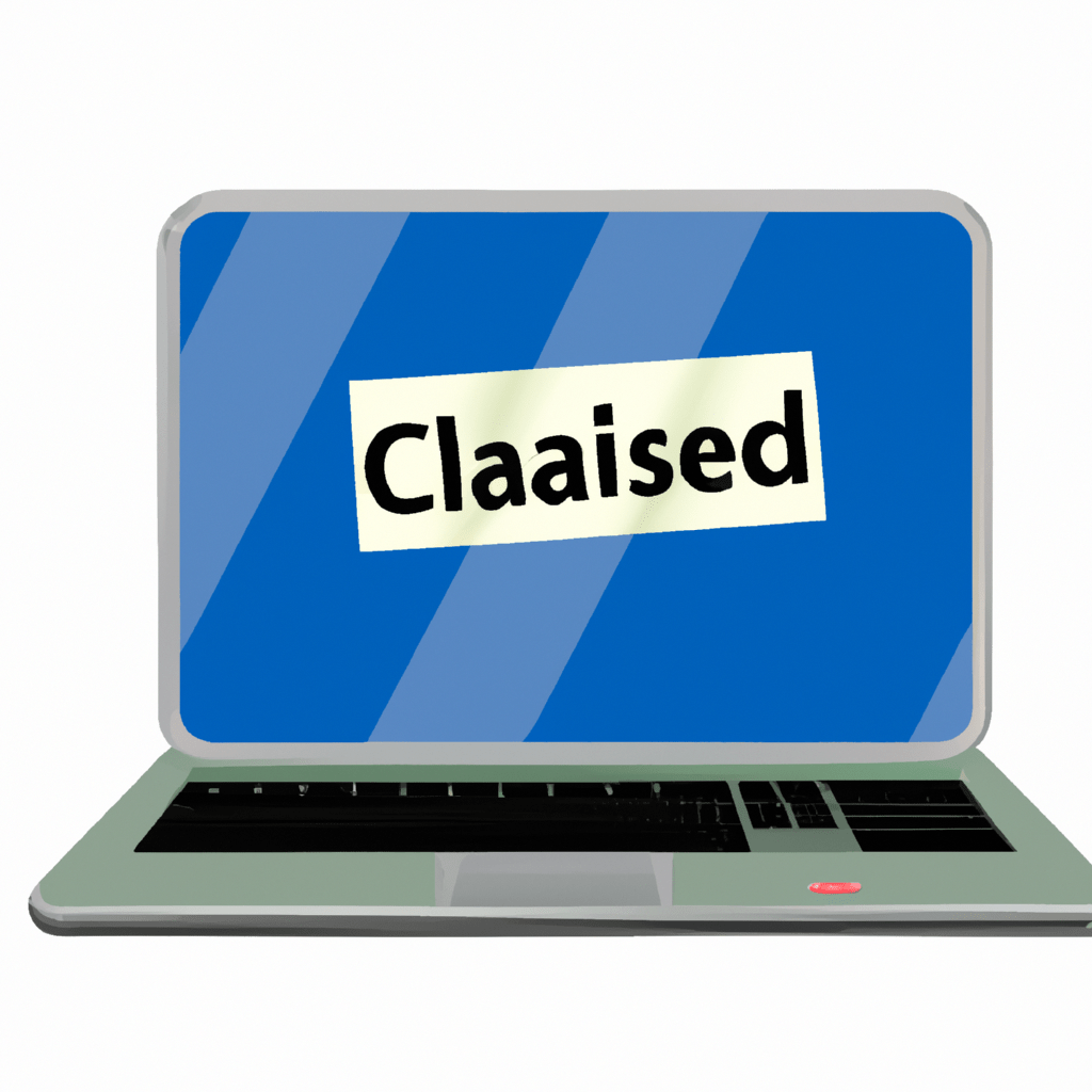 a laptop with a classified sticker vecto 1024x1024 69567718
