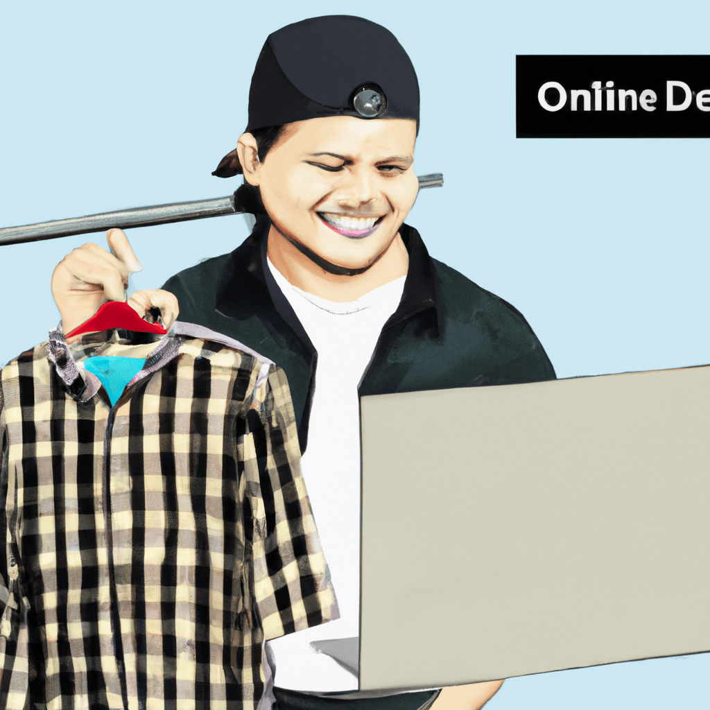 a man posting a clothing ad online digit 1024x1024 50979923