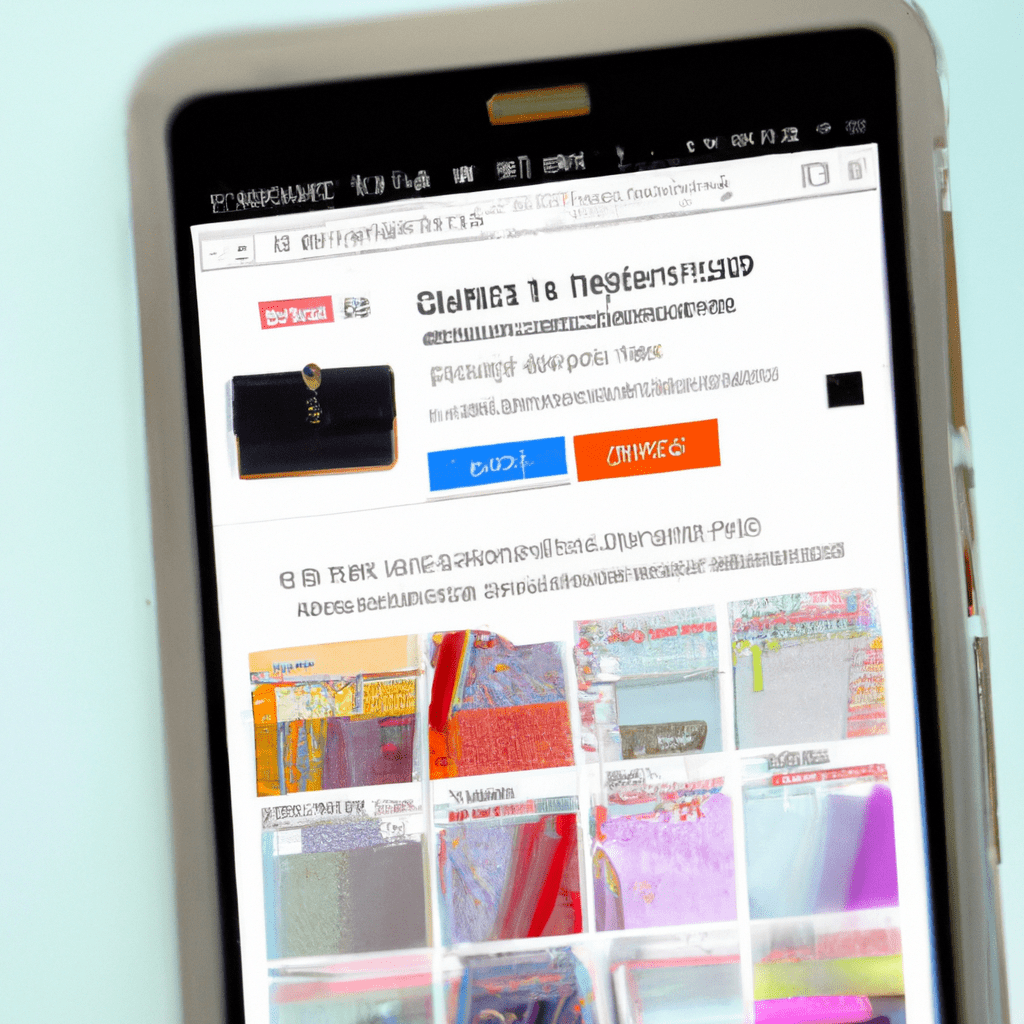 A smartphone displaying the Classified Singapore website with various product images and categories.