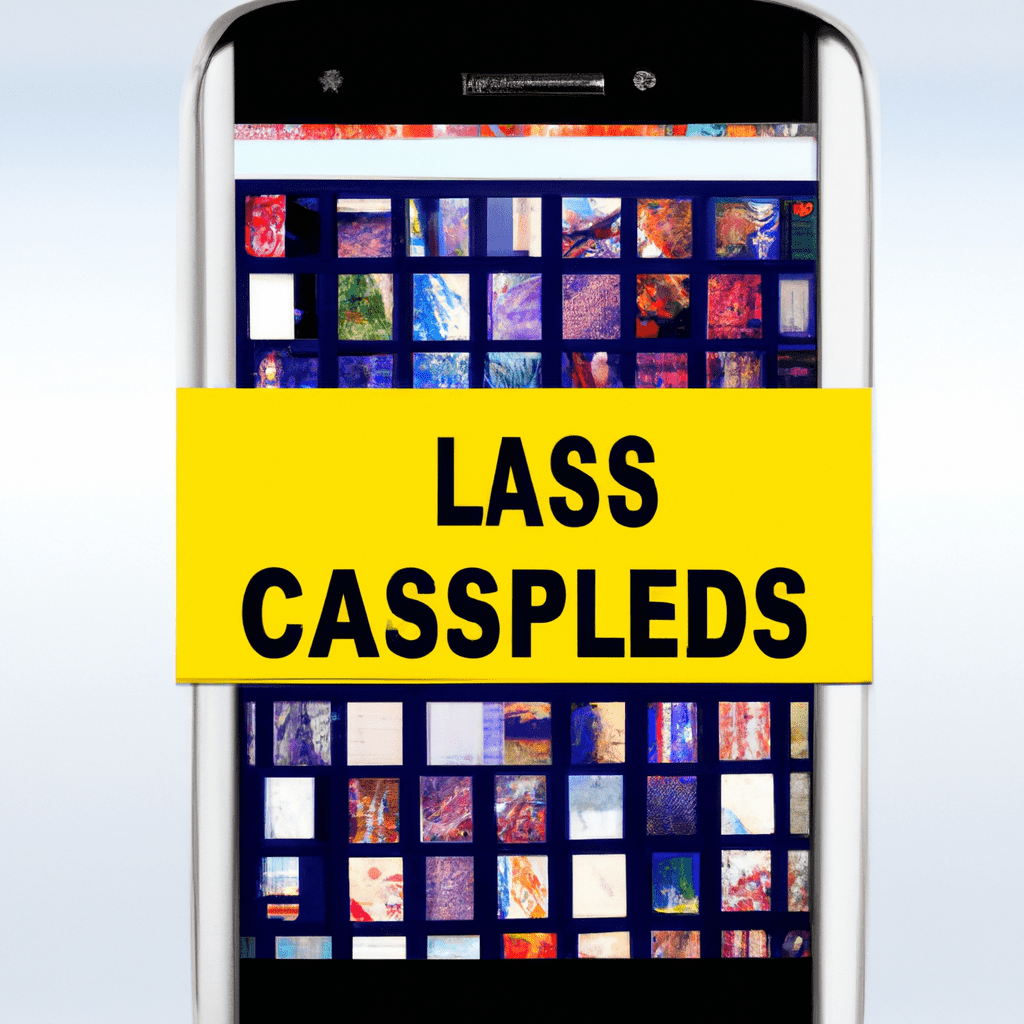 A smartphone displaying various classified ads.