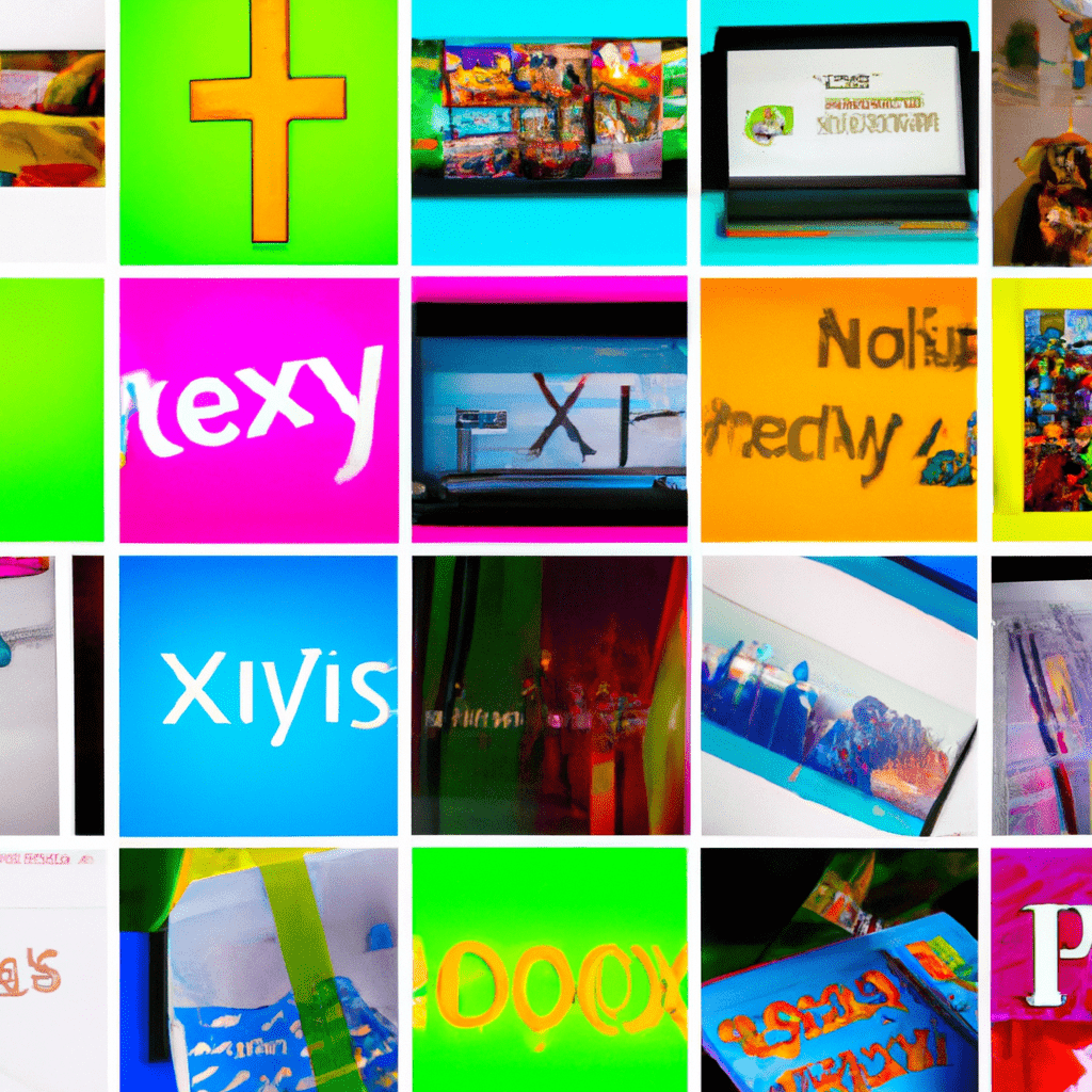 A vibrant and eye-catching collage of various products and services being advertised on a UK advertising website.