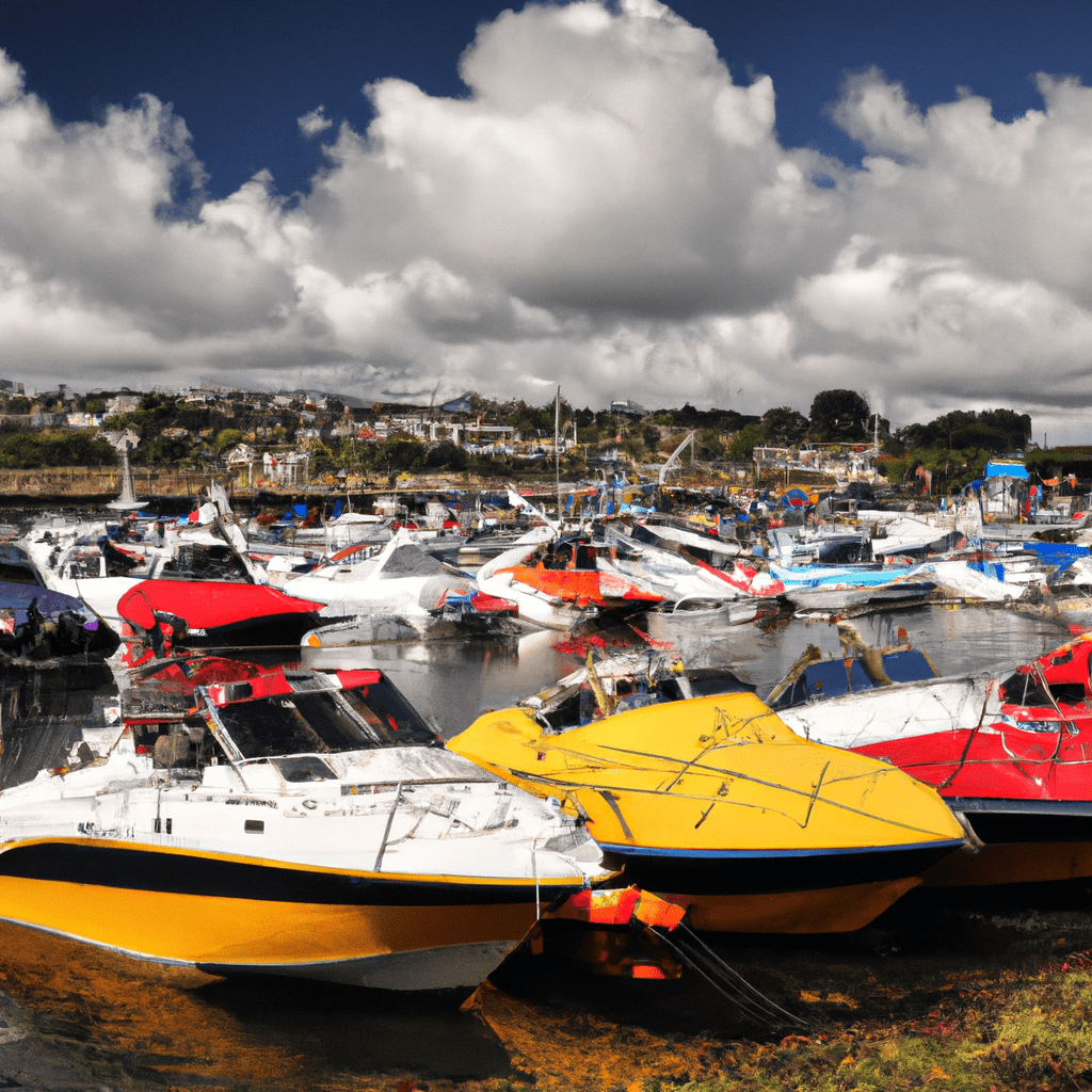 A vibrant boat show in Cornwall.