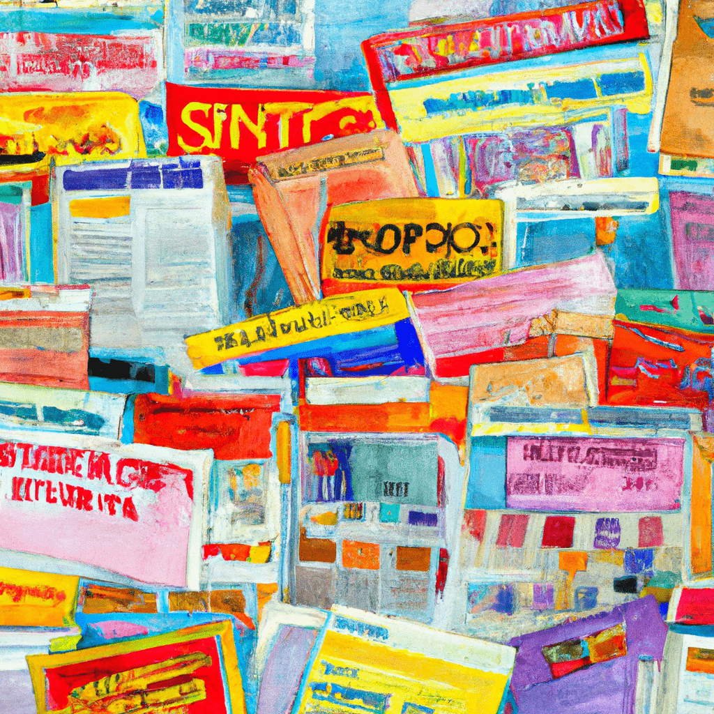 A vibrant collage of Singaporean classified ads.