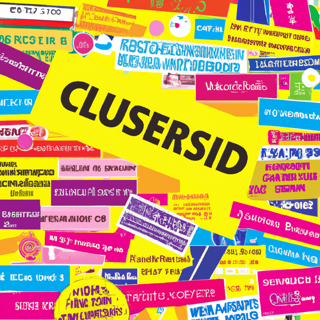 A vibrant collage of UK classified ads.