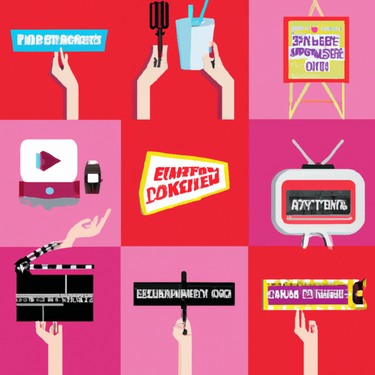 a vibrant collage of various advertiseme 1024x1024 92901894