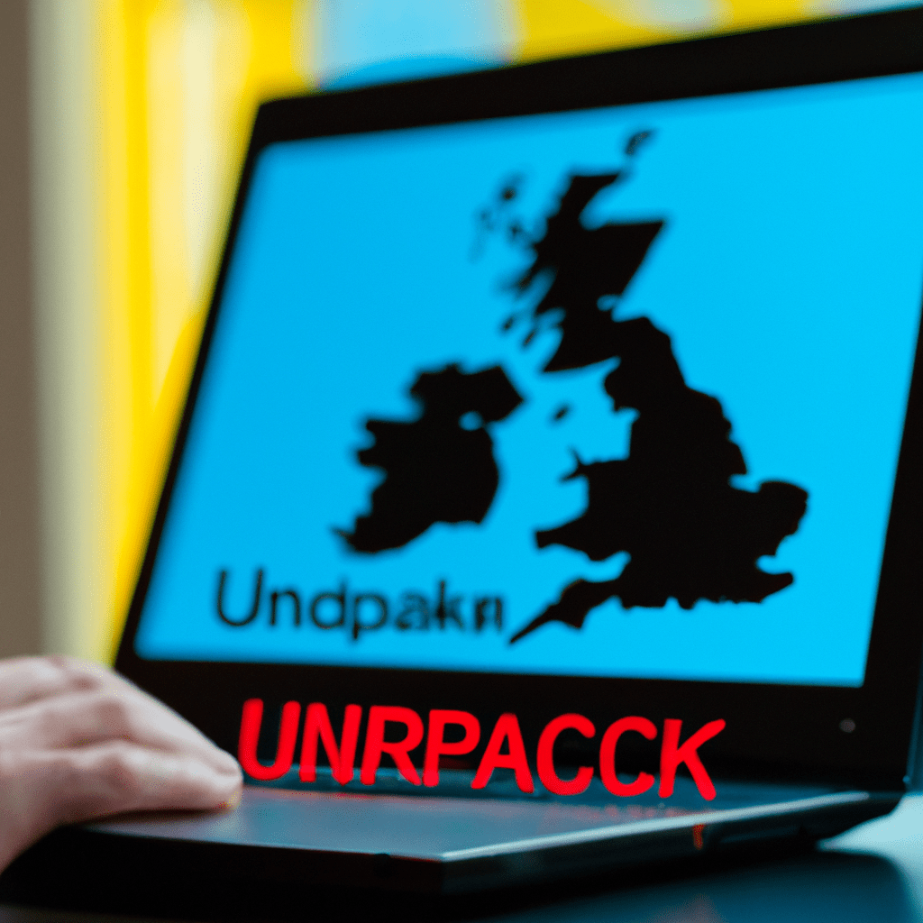 A vibrant image showing a person posting an ad on a laptop with a map of the UK in the background.