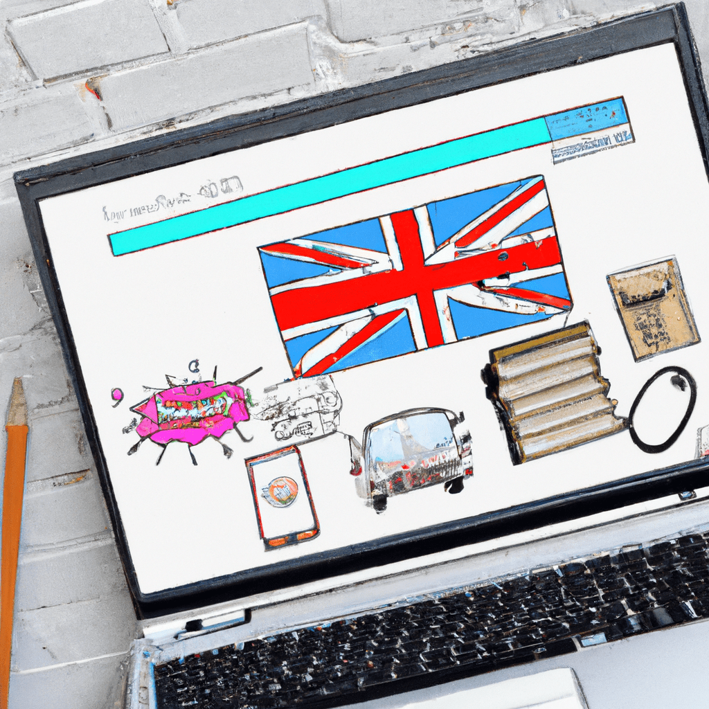 An image of a laptop displaying a classified UK website with various product ads, representing the power of free advertising for business owners in the United Kingdom.